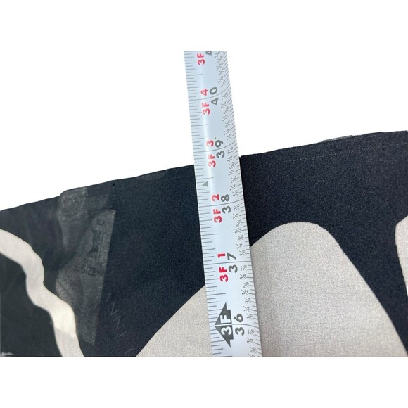 Anne Klein New York One Size Black White Floral Sheer Wrap Kimono Scarf NWT - Picture 9 of 11